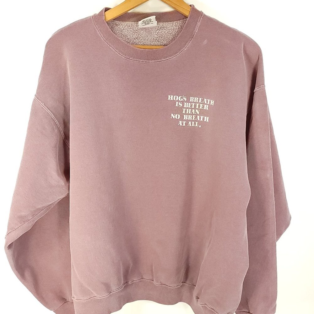 Hog's Breath Saloon Destin Graphic Sweatshirt Men's Large Altitude Distressed